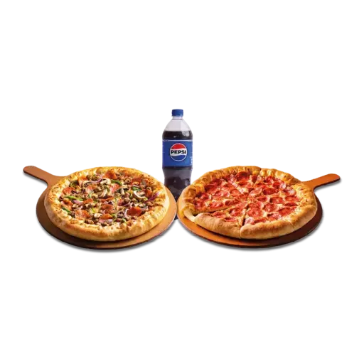 121.png Medium Pizza Pair Deal – 2 Medium Pizzas any topping - Image 1
